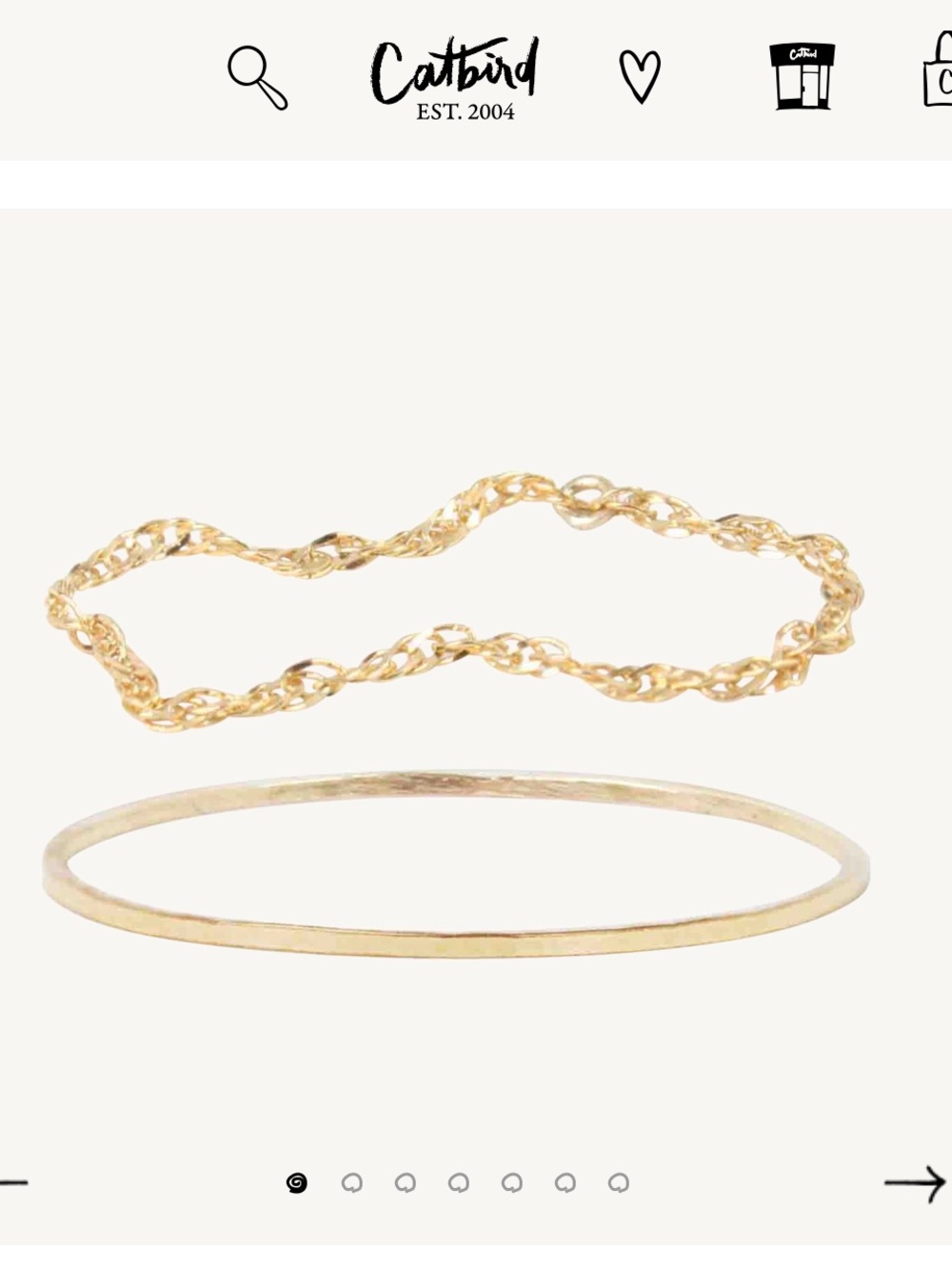 Catbird Starter Stack Gold Ring Threadbare and Sweet Nothing Bundle Rings